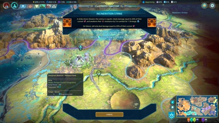 It is worth to think twice before activating a specific operation. - Operations in Age of Wonders Planetfall - Gameplay mechanics - Age of Wonders Planetfall Guide