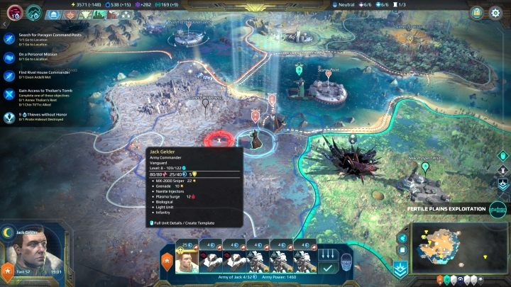 An army led by a hero. - Army commanders and heroes in Age of Wonders Planetfall - Gameplay mechanics - Age of Wonders Planetfall Guide