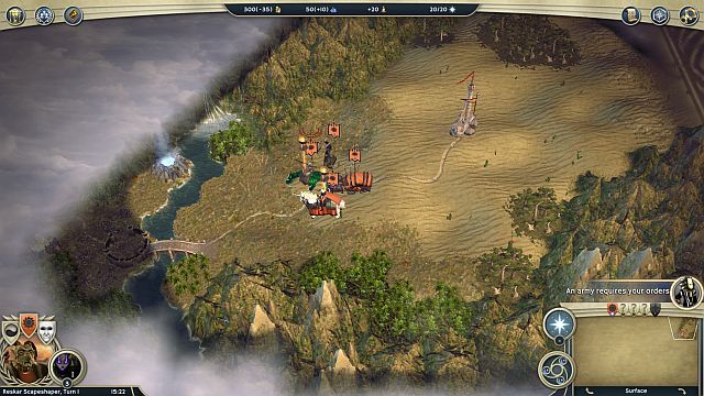 The starting place of the conquest. - Promised Lands - walkthrough - The Elven Court Campaign - Age of Wonders III - Game Guide and Walkthrough