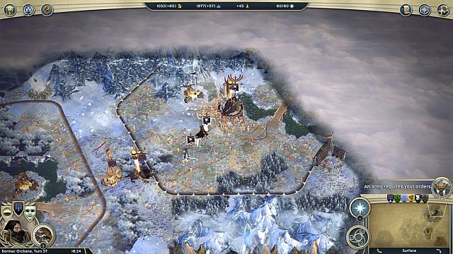 Werlac does not have to be in the West-most city. - Underground Eruption - walkthrough - The Elven Court Campaign - Age of Wonders III - Game Guide and Walkthrough