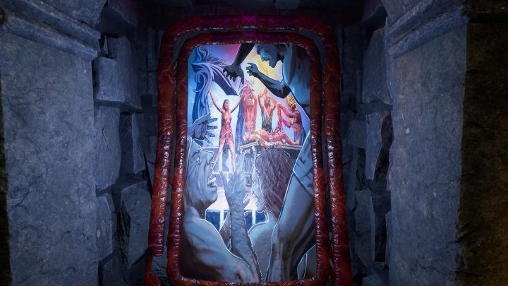 Keep moving forward until you reach a painting - Part 4 The Forsaken Cathedral | Agon Walkthrough - Walkthrough - Agony Game Guide