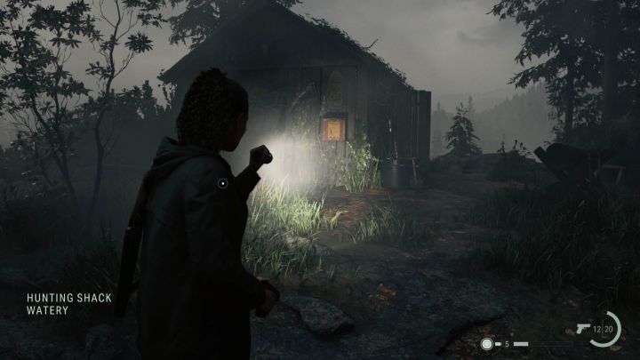 1 - Alan Wake 2: Watery stash with hunting crossbow puzzle - Unique items - Alan Wake 2 Guide