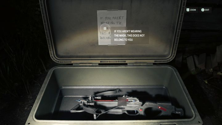 6 - Alan Wake 2: Watery stash with hunting crossbow puzzle - Unique items - Alan Wake 2 Guide