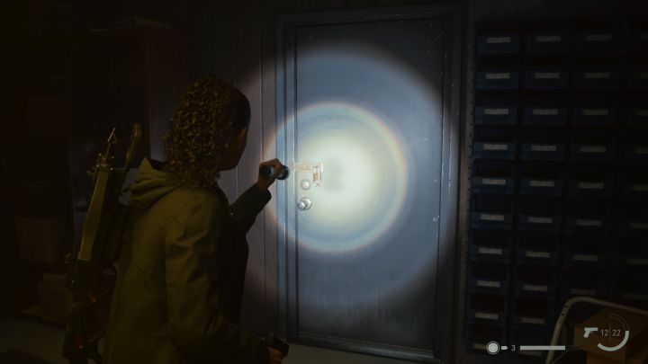 1 - Alan Wake 2: Padlock puzzle in Kalevala Knights Workshop in Watery - Main storyline - Alan Wake 2 Guide