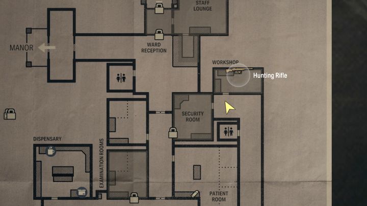 2 - Alan Wake 2: The door knob of workshop with hunting rifle puzzle - Unique items - Alan Wake 2 Guide