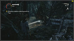 Another sheet can be found after crossing the bridge, on which Alan is attacked by two enemies, from both sides of that bridge - Alan Wake: Episode 3 Ransom - list of manuscript pages - Manuscript - Alan Wake Game Guide & Walkthrough