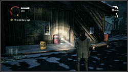 Next page lies next to a trash can, near the toilets on the camping field - Alan Wake: Episode 2 Taken - list of manuscript pages - Manuscript - Alan Wake Game Guide & Walkthrough