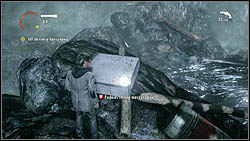 Next page lies on the rocks, near the river, on a white box - Alan Wake: Episode 1 Nightmare - list of manuscript pages - Manuscript - Alan Wake Game Guide & Walkthrough