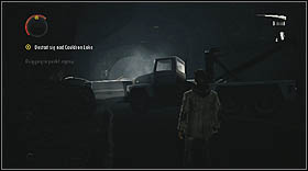 Once you reach a little sawmill, stop the car and examine this place - Alan Wake: Episode 6 Departure - walkthrough - Walkthrough - Alan Wake Game Guide & Walkthrough