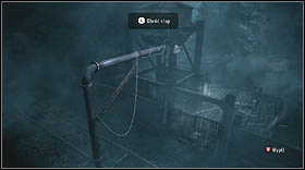 Youll find another haunted gate here, use the wheel nearby to place the lamp right above the gate - Alan Wake: Episode 1 The Truth Part 1 - walkthrough - Walkthrough - Alan Wake Game Guide & Walkthrough