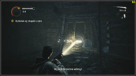 Youll reach another great cave, with an exit visible in the distance - Alan Wake: Episode 1 Ransom Part 2 - walkthrough - Walkthrough - Alan Wake Game Guide & Walkthrough