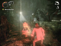 It is located in the tent at the end of woods full of fireworks and explosions - Alan Wake: Alarm clocks - list - Collectibles (DLC) - Alan Wake Game Guide & Walkthrough