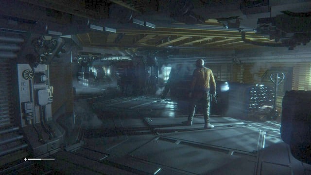 After a short cutscene, open the door with the maintenance jack and follow Axel - Head to the Transit Link with Axel - Walkthrough - Alien: Isolation - Game Guide and Walkthrough