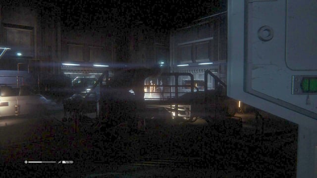 When you encounter the guards, crouch to pass them unnoticed and follow Axel - Head to the Transit Link with Axel - Walkthrough - Alien: Isolation - Game Guide and Walkthrough