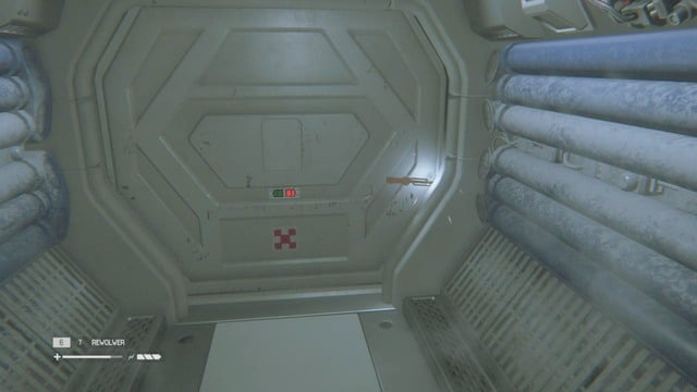 Get out of the elevator and look left - Investigate San Cristobal Medical Facility - Walkthrough - Alien: Isolation - Game Guide and Walkthrough