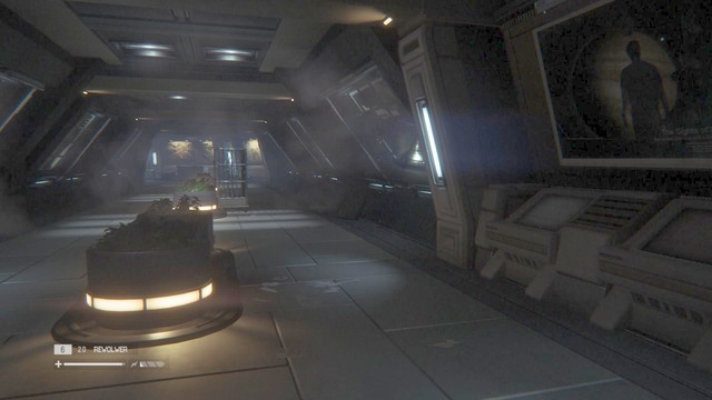 Walk out of the elevator and search the room - Find a way to the Colonial Marshal Bureau - Walkthrough - Alien: Isolation - Game Guide and Walkthrough