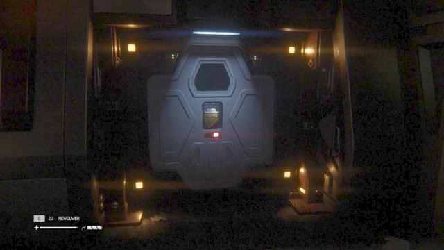 Leave the room and go straight ahead through a long corridor, and at the first turn, take right and open the door - Find a way to the Colonial Marshal Bureau - Walkthrough - Alien: Isolation - Game Guide and Walkthrough