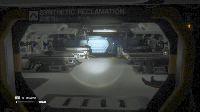 Head to the central room and try walking through the door - Find Samuels in Seegson Synthetics - Walkthrough - Alien: Isolation - Game Guide and Walkthrough