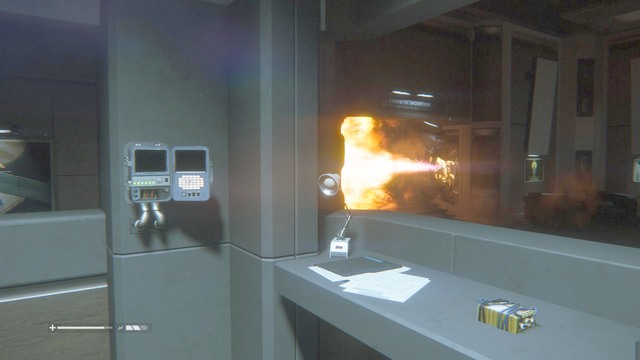 Walk to the right, then enter a small room nearby - Find Samuels in Seegson Synthetics - Walkthrough - Alien: Isolation - Game Guide and Walkthrough