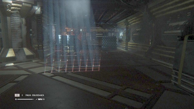 Exit the workshop through the same door you entered, walk past the motion detectors (the best way to do that is by moving to the right side and walking under the camera) - Investigate the central reactor - Walkthrough - Alien: Isolation - Game Guide and Walkthrough