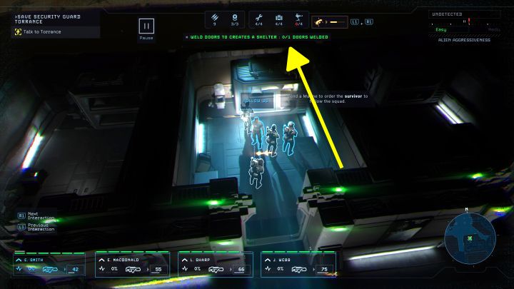 2 - Aliens Dark Descent: How to create a shelter and how to rest? - FAQ - Aliens Dark Descent Guide