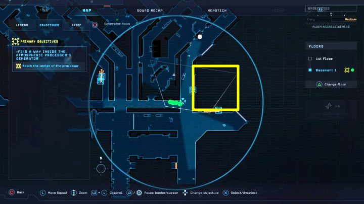 In mission 6, marines will eventually descend to the first level of the basement - Aliens Dark Descent: ARC & M577 Vehicles - Basics - Aliens Dark Descent Guide