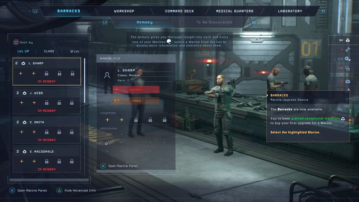 The option to change appearance appears after - Aliens Dark Descent: How to change the apperance of marines? - FAQ - Aliens Dark Descent Guide