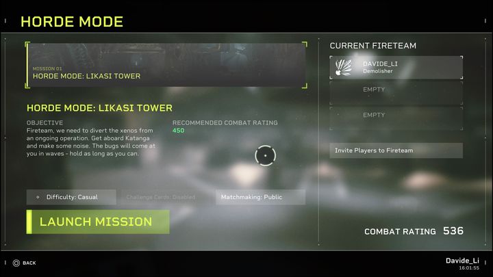 Horde mode is not available at the beginning of the game - Aliens Fireteam Elite: Horde Mode - what is it? - FAQ - Aliens Fireteam Elite Guide