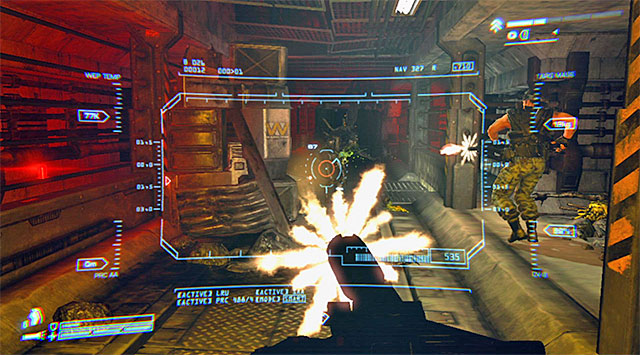 Turn left and prepare to eliminate the Xenomorphs coming your way - Get to the Comm Tower to Find Bella and Reid - Mission 4: No Hope in Hadleys - Aliens: Colonial Marines - Game Guide and Walkthrough