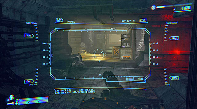 Go back to the main corridor and resume the move forward - Get to the Comm Tower to Find Bella and Reid - Mission 4: No Hope in Hadleys - Aliens: Colonial Marines - Game Guide and Walkthrough