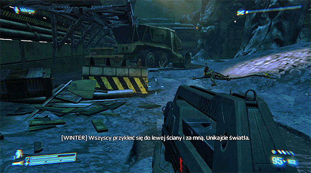 At the exit, kill the Xenomorphs coming at you and take notice of the stationary gun that lights the area looking for targets - Find a way into the Weyland-Yutani Facility to save Bella - Mission 7: One Bullet - Aliens: Colonial Marines - Game Guide and Walkthrough