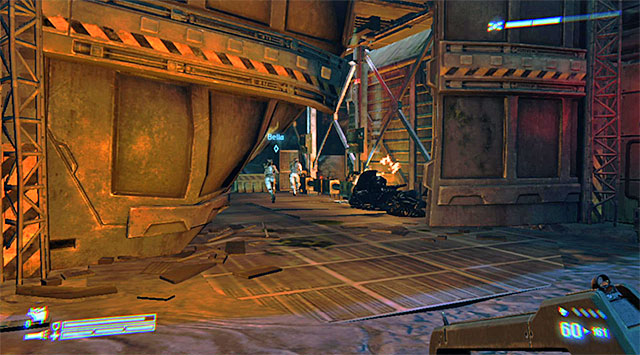 Move forward, ignoring the sounds of fighting; you're not on the radar of either the Xenos or Weyland-Yutani forces - Find a way into the Weyland-Yutani Facility to save Bella - Mission 7: One Bullet - Aliens: Colonial Marines - Game Guide and Walkthrough
