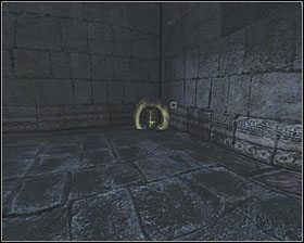 The next canister is located on the wall of the building that located at the very end of the area - Canisters - Ruins - Canisters - Aliens vs Predator - Game Guide and Walkthrough