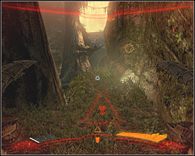 Few meter away from the base entrance, you will find a rock shelf - Trophies - Jungle - Trophies - Aliens vs Predator - Game Guide and Walkthrough