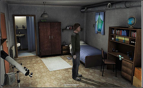 There is a crumpled paper on his desk - read it (LMB) - Find out what has happened with Tully and Al - Day 4 - Alpha Polaris - Game Guide and Walkthrough