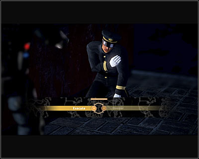 After you defeat Deng, you will have to decide whether to kill him (Execute) or leave him alive (Dossier) - Walkthrough - Taipei - Stop Omen Deng at Memorial Rally - Walkthrough - Taipei - Alpha Protocol: The Espionage RPG - Game Guide and Walkthrough