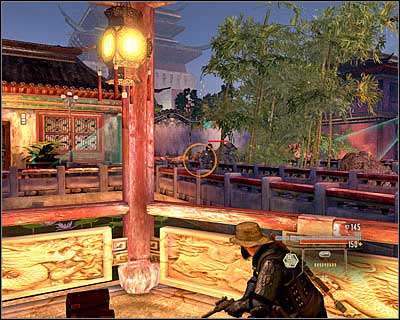 As you explore the gardens, you will have to look out for guards and security cameras - Walkthrough - Taipei - Stop Omen Deng at Memorial Rally - Walkthrough - Taipei - Alpha Protocol: The Espionage RPG - Game Guide and Walkthrough