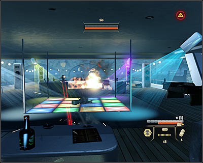 Winning this fight will be quite hard and you have to make proper preparations - Walkthrough - Moscow - Assault Lazos Yacht and Retrieve Data - Walkthrough - Moscow - Alpha Protocol: The Espionage RPG - Game Guide and Walkthrough