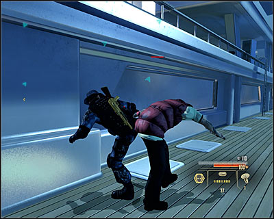 You can complete most of the mission without starting the alarm and I'd suggest this option even if your character doesn't specialize in staying unnoticed - Walkthrough - Moscow - Assault Lazos Yacht and Retrieve Data - Walkthrough - Moscow - Alpha Protocol: The Espionage RPG - Game Guide and Walkthrough