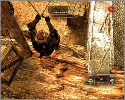 Regardless of which method you've chosen, you will begin to the left side of the bridge (M5, 30) and under heavy fire - Walkthrough - Saudi Arabia - Intercept Shaheed and Recover Missiles - Walkthrough - Saudi Arabia - Alpha Protocol: The Espionage RPG - Game Guide and Walkthrough