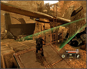 Choosing the right path will allow you to jump over a small fence and getting to the plane's wing - Walkthrough - Saudi Arabia - Intercept Shaheed and Recover Missiles - Walkthrough - Saudi Arabia - Alpha Protocol: The Espionage RPG - Game Guide and Walkthrough