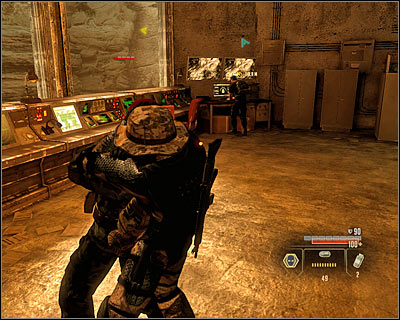 You have to get the info on the rockets' localization from the computer at the very top of the tower (M5, 5) - Walkthrough - Saudi Arabia - Intercept Shaheed and Recover Missiles - Walkthrough - Saudi Arabia - Alpha Protocol: The Espionage RPG - Game Guide and Walkthrough