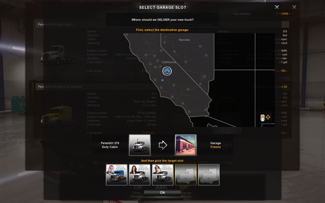 It is senseless to keep empty space in a garage, therefore buy more trucks - Owner of a company - Career - American Truck Simulator - Game Guide and Walkthrough