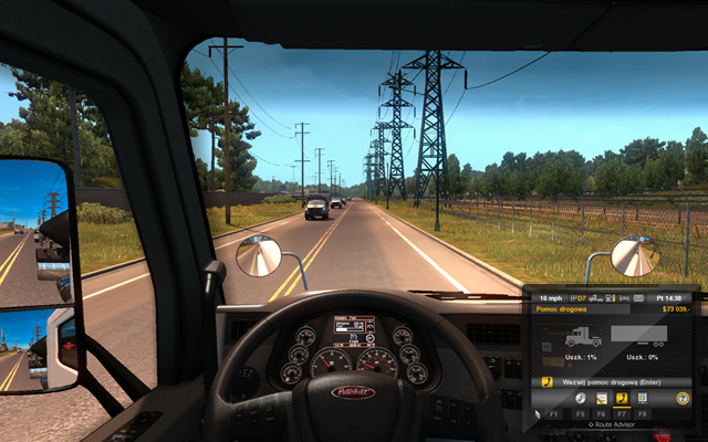 First of all it does not accelerate fast (that feature depends on the engine - the more powerful the better) - Driving the truck; steering - Driving your truck across the States - American Truck Simulator - Game Guide and Walkthrough