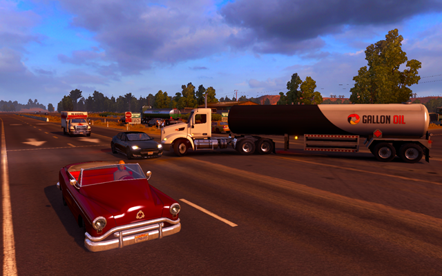 Also pay attention when driving through narrow city streets - Driving the truck; steering - Driving your truck across the States - American Truck Simulator - Game Guide and Walkthrough