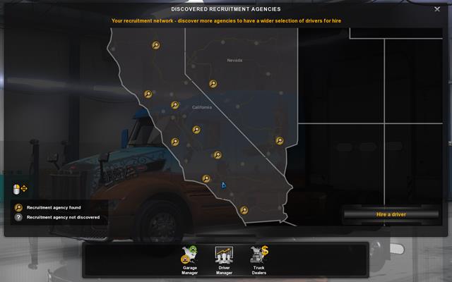 When you drive through various cities you may find job agencies there - Employees salary and job agencies - Employees - American Truck Simulator - Game Guide and Walkthrough