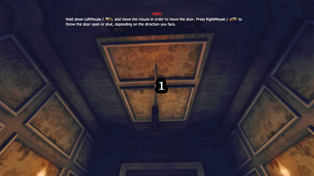 While upstairs, go right and reach the door at the end of the corridor - The Residence - Part One | Walkthrough - Walkthrough - Amnesia: A Machine for Pigs Game Guide