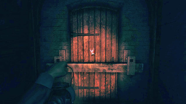 Door blocked with a latch. - The Basement | Walkthrough - Walkthrough - Amnesia: A Machine for Pigs Game Guide