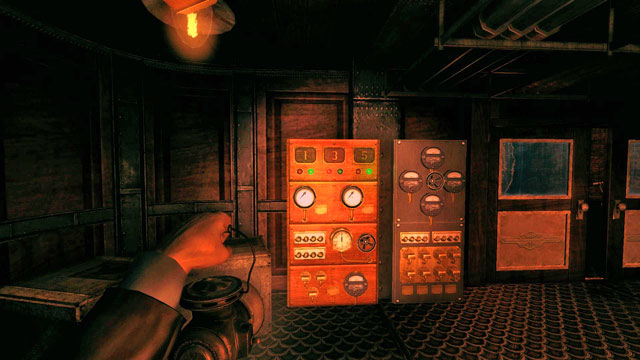 The panel that informs you which furnaces are working and which ones are not. - The Factory | Walkthrough - Walkthrough - Amnesia: A Machine for Pigs Game Guide