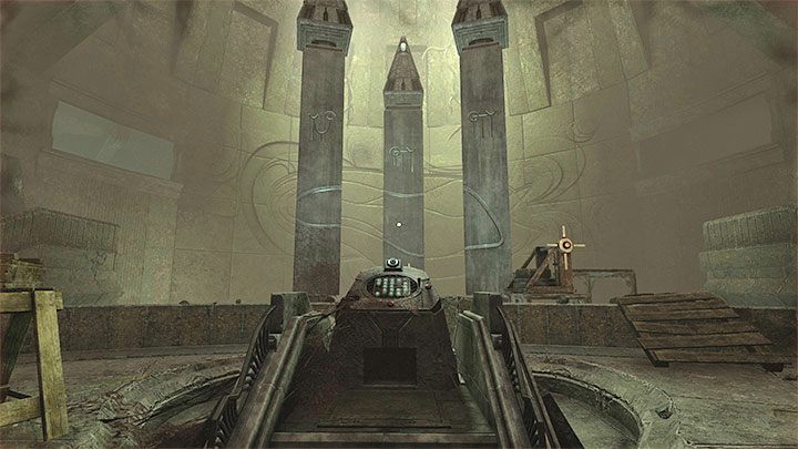 You may now take a look at the console in front of the pillars - Amnesia Rebirth: The Chamber of Pillars - walkthrough, secrets - Walkthrough - Amnesia Rebirth Guide